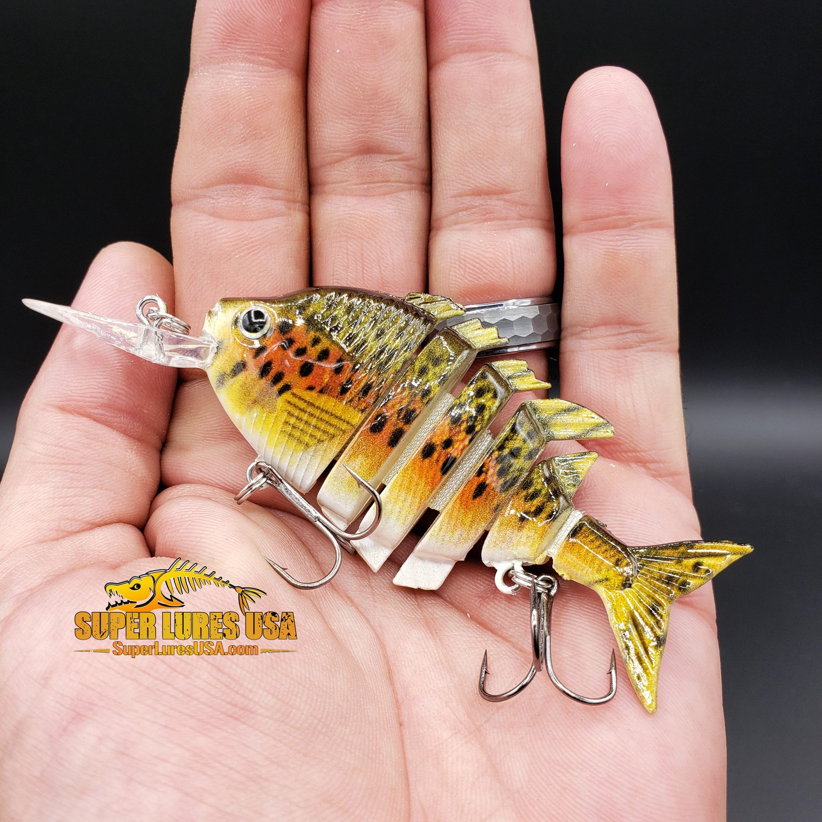 Lipped Jointed Swimbait fishing lure (V1)-Sinking- 3 inch